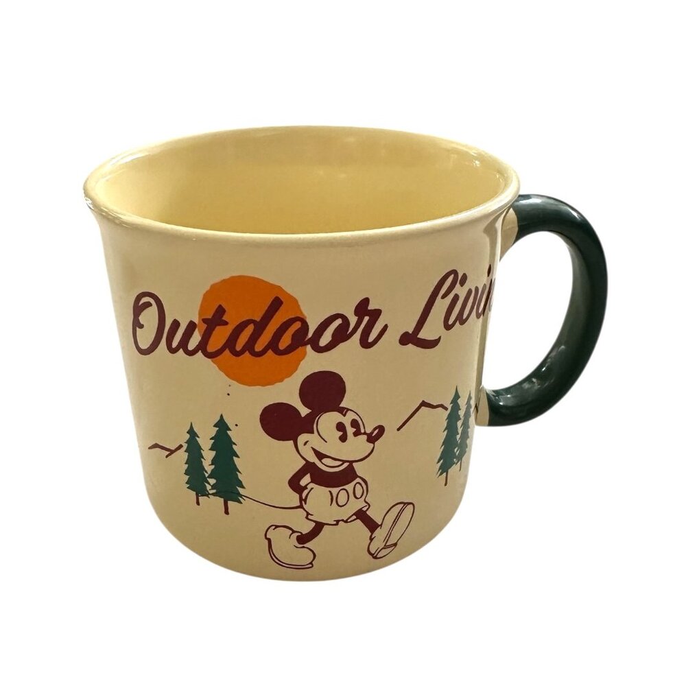 Disney Outdoor Living Mickey Mouse Mug Cup 16 Oz Ceramic NEW - Picture 2 of 6